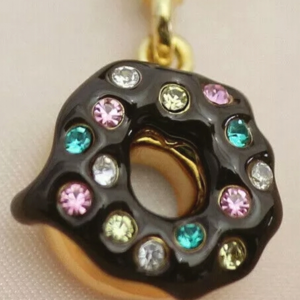 FREE SHIPPING ☆New Juicy Couture chocolate doughnut charm